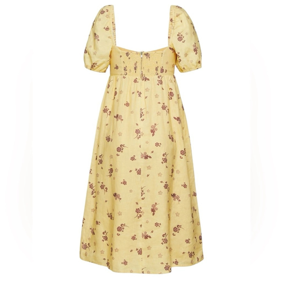 ARITZIA
Wilfred
Rowena Linen Dress
Woodblock Stamp Yellow in Sz 6 - Picture 6 of 11